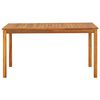vidaXL Garden Table 140x80x74 cm Solid Acacia Wood