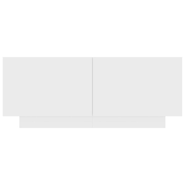 vidaXL Bedside Cabinet White 100x35x40 cm Engineered Wood