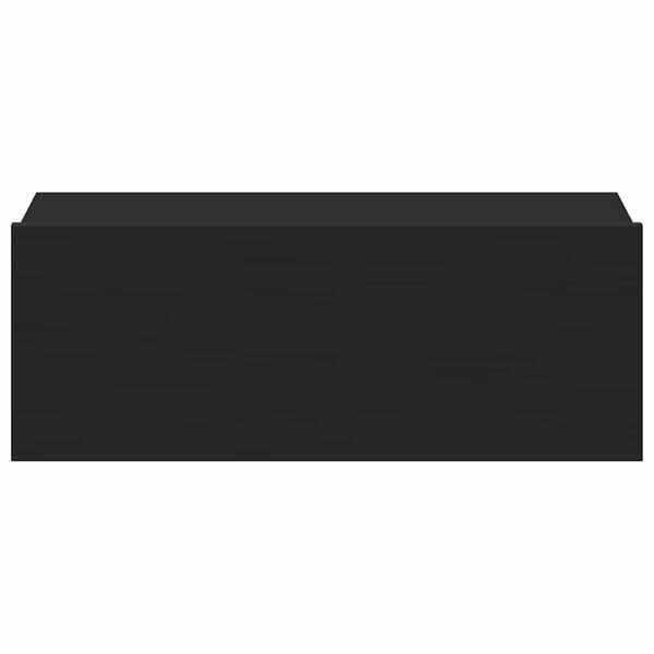 vidaXL Floating Nightstands 2 pcs Black 40x30x15 cm Engineered Wood