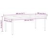 vidaXL 9 Piece Garden Dining Set Black