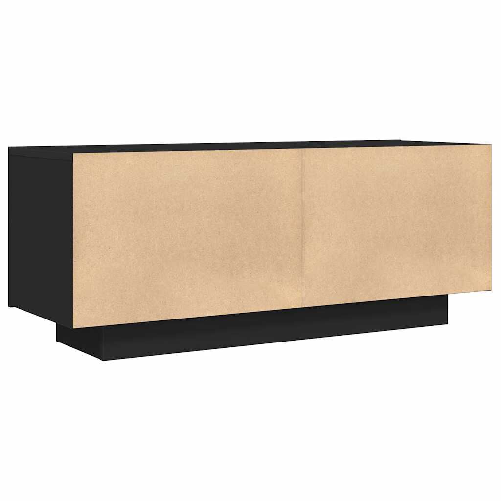 vidaXL TV Cabinet Black 100x35x40 cm Engineered Wood