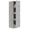 vidaXL Apothecary Cabinet Concrete Grey 30x42.5x150 cm Engineered Wood