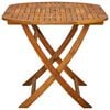 vidaXL 7 Piece Outdoor Dining Set Solid Acacia Wood