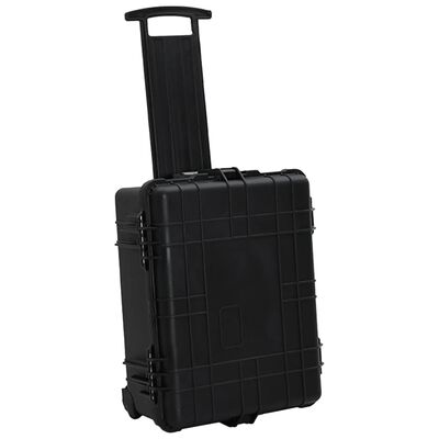 vidaXL Wheeled Flight Case Black 58x45x27 cm PP,  vidaXL Wheeled Flight Case Black 58x45x27 cm PP