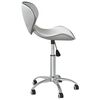 vidaXL Swivel Dining Chairs 2 pcs White Faux Leather