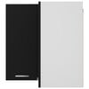 vidaXL Hanging Corner Cabinet Lyon Black 57x57x60 cm Engineered Wood