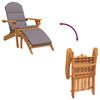 vidaXL Adirondack Garden Chair with Footrest Solid Wood Acacia
