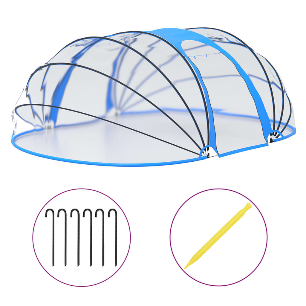 vidaXL Pool Dome Oval 530x410x210 cm