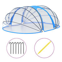 vidaXL Pool Dome Oval 530x410x210 cm