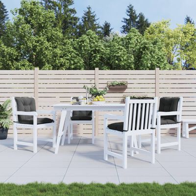 vidaXL Garden Lowback Chair Cushions 4 pcs Anthracite 100x50x7 cm Fabric, anthracite vidaXL Garden Lowback Chair Cushions 4 pcs Anthracite 100x50x7 cm Fabric
