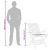 vidaXL Folding Garden Chairs 8 pcs 61x67x90 cm Solid Wood Teak