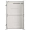 vidaXL Garden Gate 100x145 cm Stainless Steel