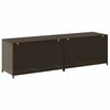 vidaXL Garden Storage Box Poly Rattan 200x50x60 cm Brown