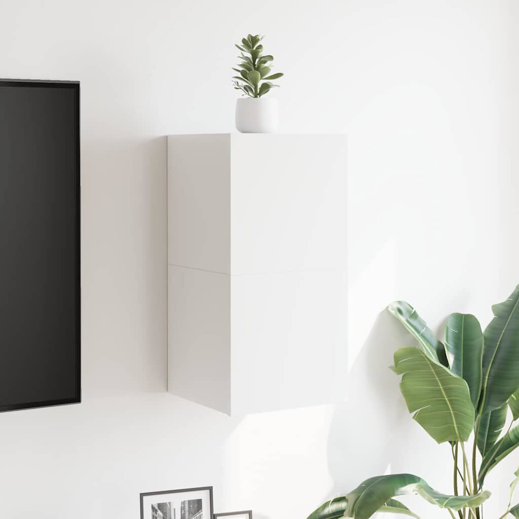 vidaXL Wall Mounted TV Cabinets 2 pcs White 30.5x30x30 cm