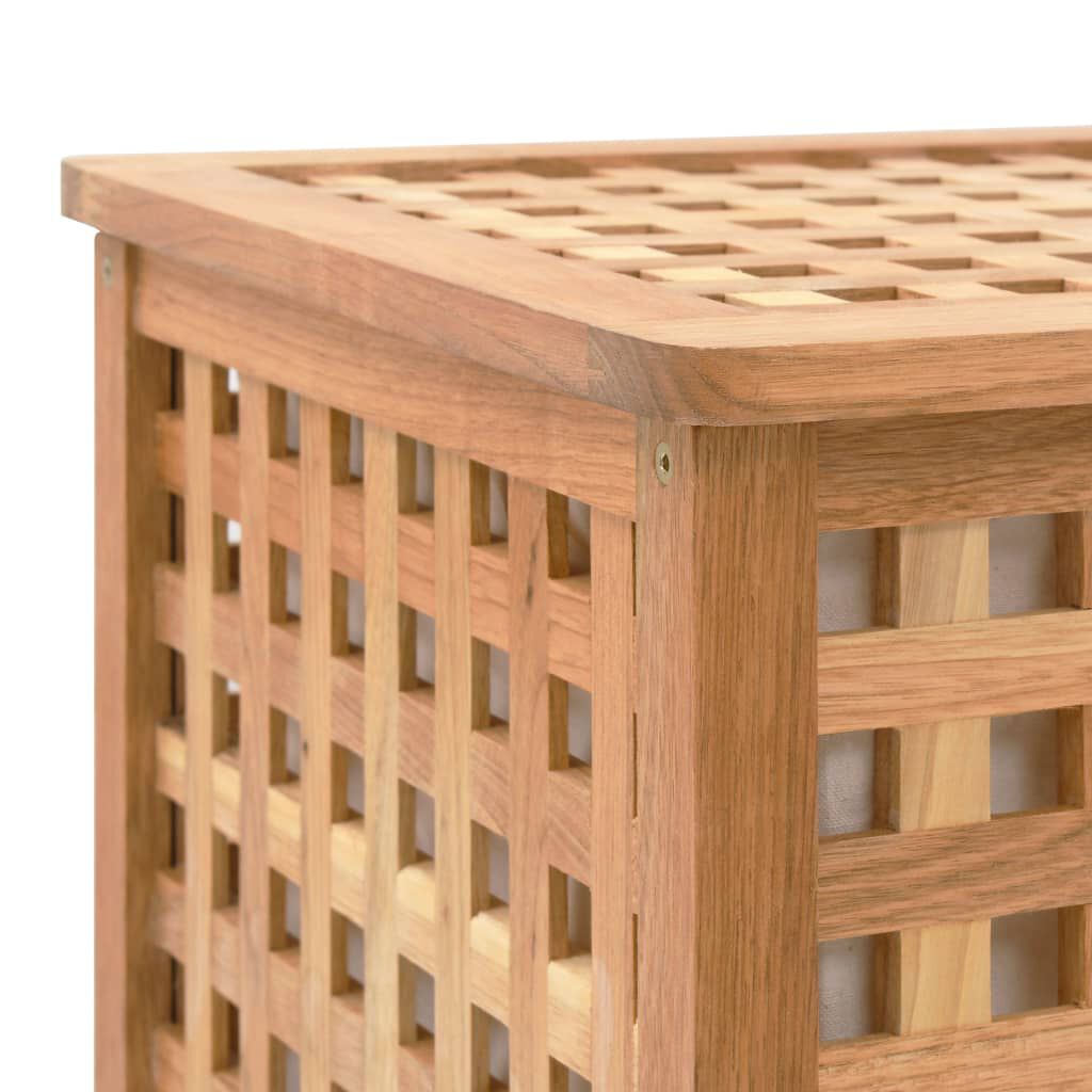 vidaXL Laundry Chest 77.5x37.5x46.5 cm Solid Walnut Wood
