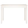 vidaXL Dining Table White 110x55x75 cm Solid Wood Pine