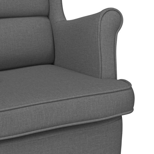 vidaXL Armchair Dark Grey 74x84x100 cm Fabric
