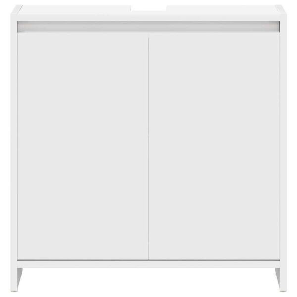 vidaXL Bathroom Cabinet White 60x33x61 cm Engineered Wood