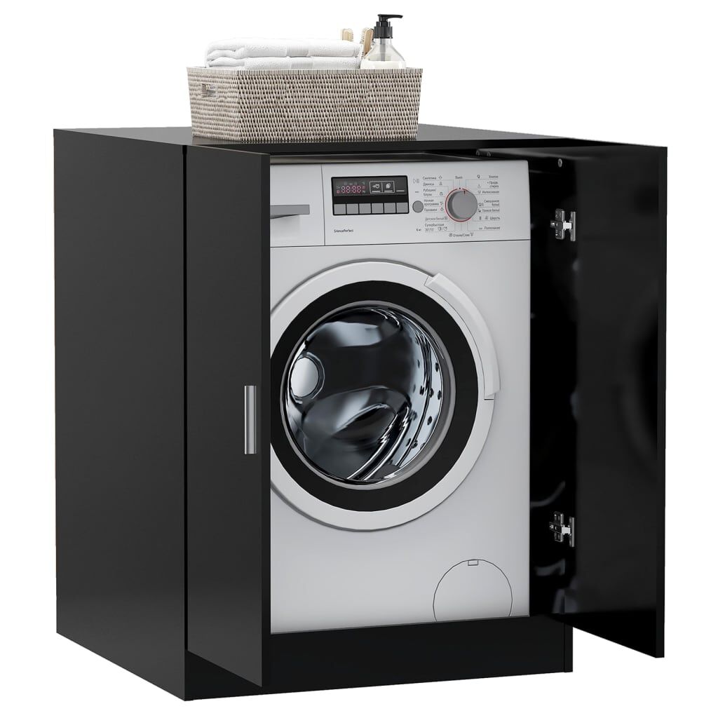 vidaXL Washing Machine Cabinet Black