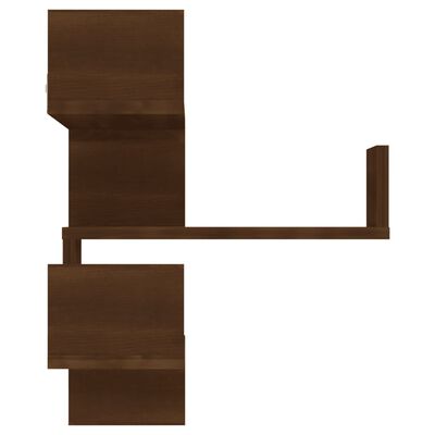 vidaXL Wall Corner Shelves 2 pcs Brown Oak 40x40x50 cm Engineered Wood, brown oak vidaXL Wall Corner Shelves 2 pcs Brown Oak 40x40x50 cm Engineered Wood