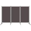 vidaXL 3-Panel Room Divider Anthracite 260x180 cm