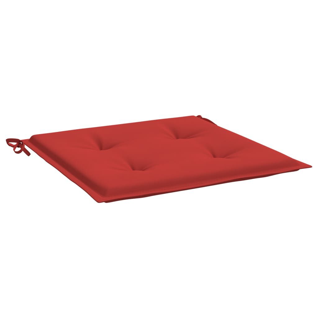 vidaXL Garden Chair Cushions 2 pcs Red 50x50x4 cm Oxford Fabric