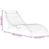 vidaXL Sun Lounger Solid Acacia Wood Brown