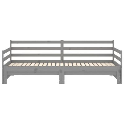 vidaXL Pull-out Day Bed without Mattress Grey 2x(90x200)cm