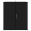 vidaXL Shoe Cabinet Black 60x35x70 cm Engineered Wood