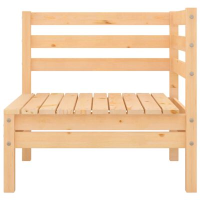 vidaXL 4 Piece Garden Lounge Set Solid Pinewood, natural vidaXL 4 Piece Garden Lounge Set Solid Pinewood