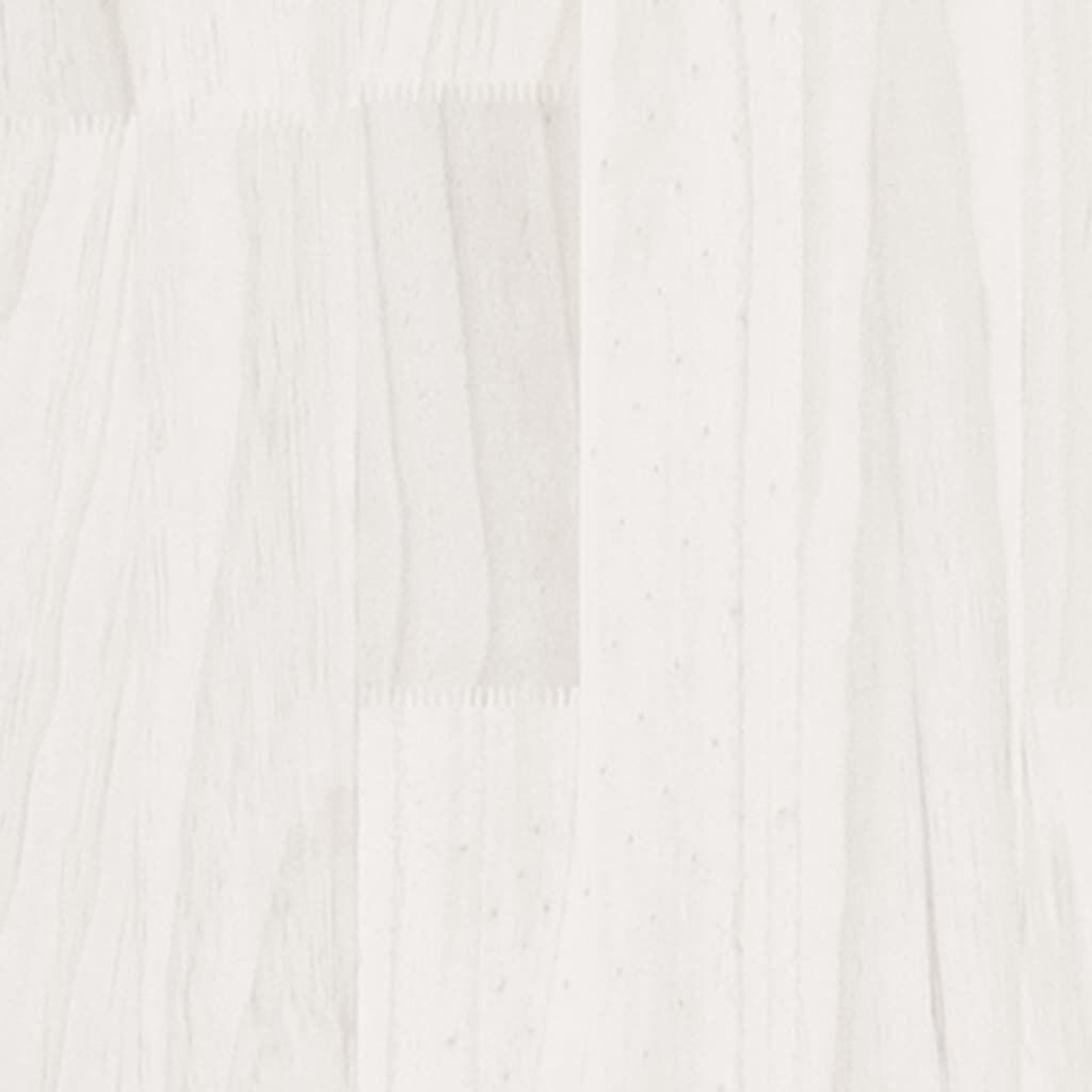 vidaXL Bedside Cabinets 2 pcs White 60x36x64 cm Solid Pinewood