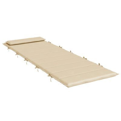vidaXL Sun Lounger Cushion Beige 180x60x4 cm Oxford Fabric, beige vidaXL Sun Lounger Cushion Beige 180x60x4 cm Oxford Fabric