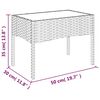 vidaXL 4 Piece Garden Lounge Set with Cushions Black Poly Rattan