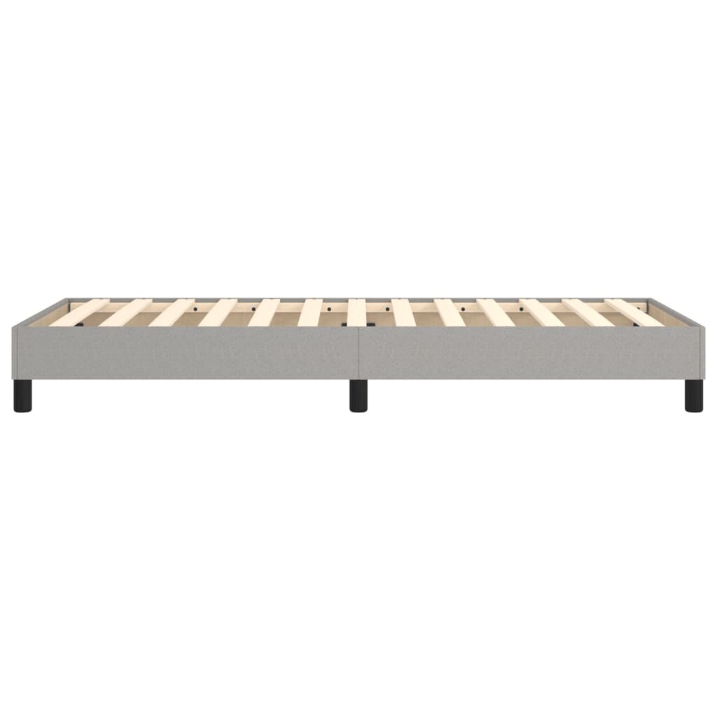 vidaXL Bed Frame without Mattress Light Grey 90x200 cm Fabric