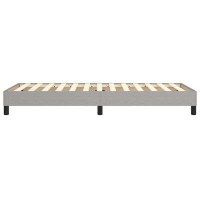 vidaXL Bed Frame without Mattress Light Grey 90x200 cm Fabric