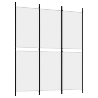vidaXL 3-Panel Room Divider White 150x180 cm Fabric, white vidaXL 3-Panel Room Divider White 150x180 cm Fabric