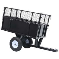 vidaXL Tipping Trailer for Lawn Mower 150 kg Load,  vidaXL Tipping Trailer for Lawn Mower 150 kg Load