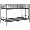 vidaXL Bunk Bed without Mattress Black Metal 90x200cm