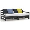 vidaXL Pull-out Day Bed without Mattress Black 2x(90x200)cm