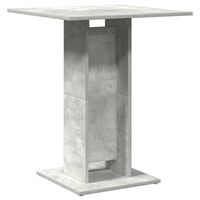 vidaXL Bistro Table Concrete Grey 60x60x75 cm Engineered Wood, concrete grey vidaXL Bistro Table Concrete Grey 60x60x75 cm Engineered Wood