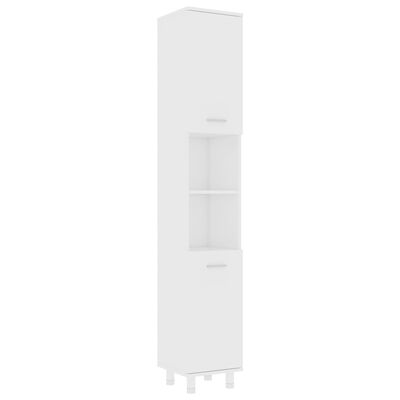 vidaXL 4 Piece Bathroom Furniture Set White Engineered Wood, white vidaXL 4 Piece Bathroom Furniture Set White Engineered Wood