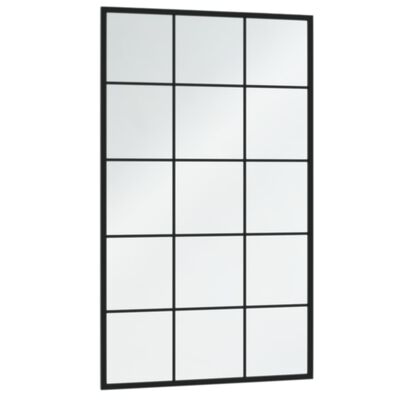 vidaXL Wall Mirrors 6 pcs Black 100x60 cm Metal,  vidaXL Wall Mirrors 6 pcs Black 100x60 cm Metal