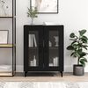 vidaXL Sideboard Black 69.5x34x90 cm Engineered Wood