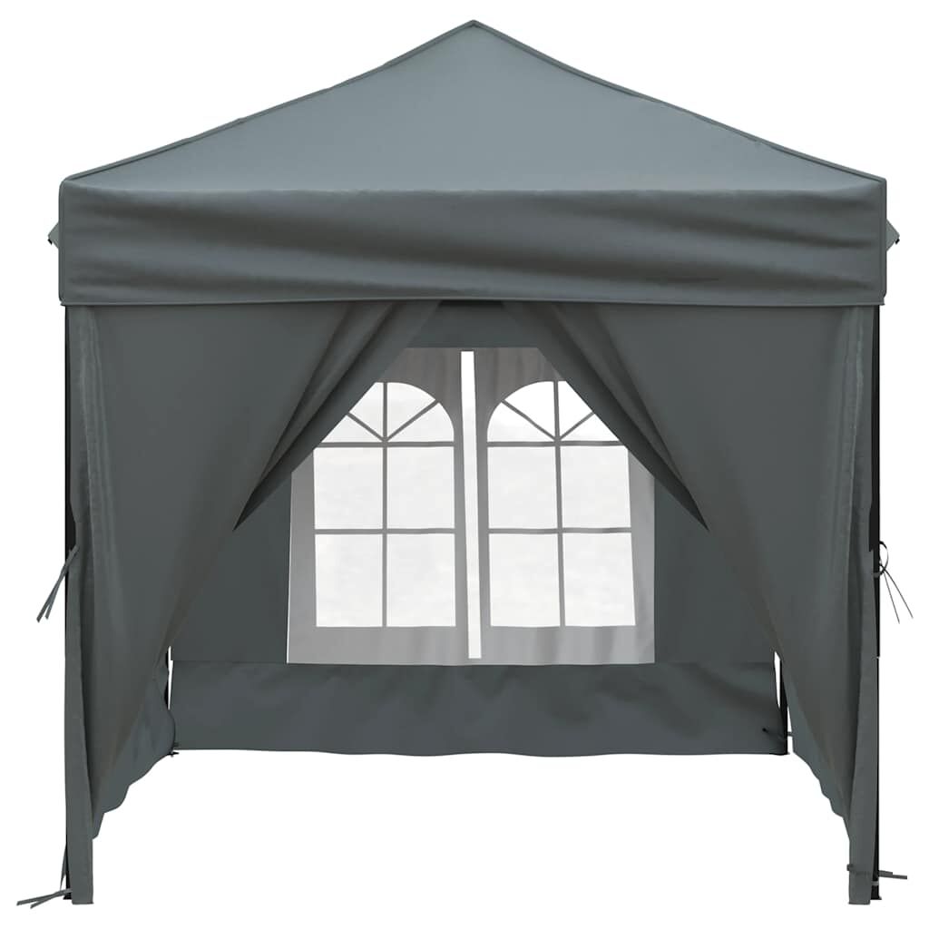 vidaXL Folding Party Tent with Sidewalls Anthracite 2x2 m | vidaXL.sa