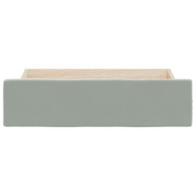 vidaXL Bed Drawers 2 pcs Light Grey Engineered Wood and Velvet, light grey vidaXL Bed Drawers 2 pcs Light Grey Engineered Wood and Velvet