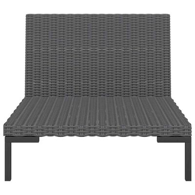 vidaXL Garden Sofa with Cushions Half Round Poly Rattan,  vidaXL Garden Sofa with Cushions Half Round Poly Rattan