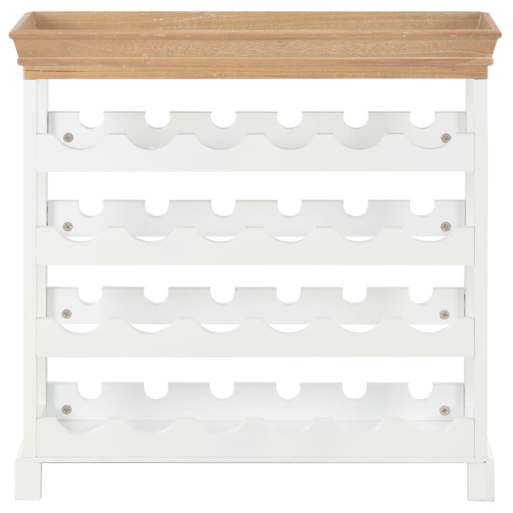 vidaXL Wine Cabinet White 70x22.5x70.5 cm MDF