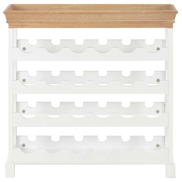 vidaXL Wine Cabinet White 70x22.5x70.5 cm MDF