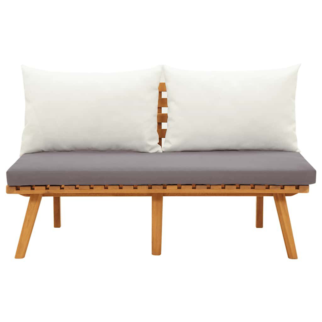 vidaXL Garden Bench with Cushions 115 cm Solid Acacia Wood