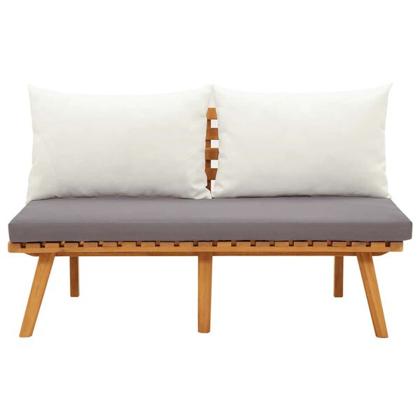 vidaXL Garden Bench with Cushions 115 cm Solid Acacia Wood